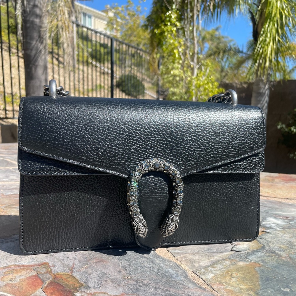 Gucci Dionysus Small Shoulder Bag in Black